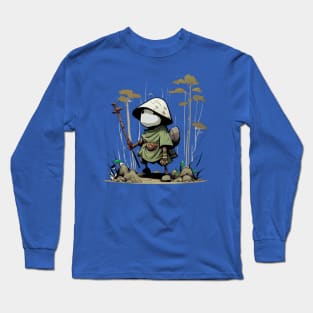 Wandering Samurai through the forest Long Sleeve T-Shirt